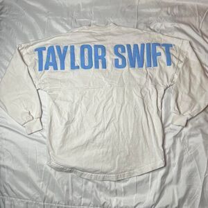 Taylor Swift 1989 White & Blue Spirit Jersey Long Sleeve Top